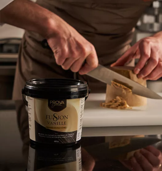 FUSION VANILLA FLAVOURED COCOA BUTTER WITH VANILLA EXTRACT | Prova